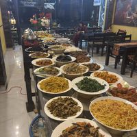 Vegetarian buffet   at Ha Giang Vegetarian Restaurant in Ha Giang