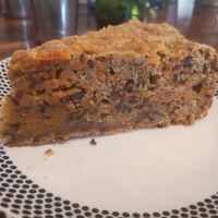 Vegan carrot cake at El Living in Puerto Natales