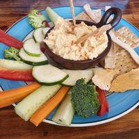 Hummus starter at El Living in Puerto Natales