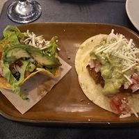 Crunchy and soft tacos at Mezcal in Malaga