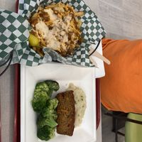 Ultimate chili with fries and tots, meatloaf with broccoli and mashed potatoes   at Othello's in Woodland Hills