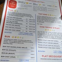 Menu.  at COCOI in Mons