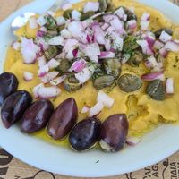 Fava bean puree at Taverna Glyfada in Naxos