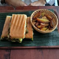 Mushroom panini at My First Cup in Gianyar