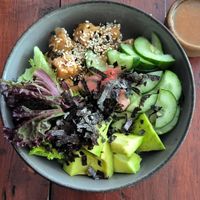 Sushi bowl at My First Cup in Gianyar