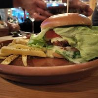 The "vegan" burger at Tara in Zabljak