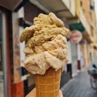 Veganes Eis in Waffel für 4,50 Euro at ArteSana Gelat in Valencia