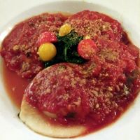 Vegan ravioli at The Stanford Inn by the Sea in Mendocino
