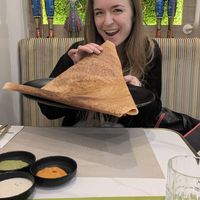 Mushroom masala vegan dosa 10/10 at Woodlands in Macau