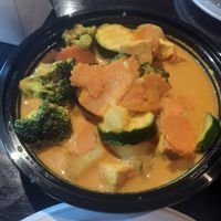 Mixed Veggie Curry with Tofu at Curry In The Box in Fitchburg