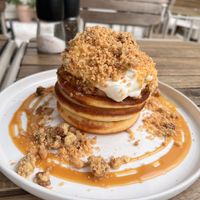 Vegetarian Apple pancake   at Poranki in Krakow