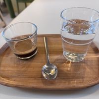 Espresso, not mine but I drank it   at Poranki in Krakow