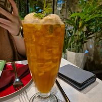 Lychee iced tea at Magnolia Veggie Restaurant in Phnom Penh