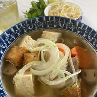 Vege pho, hopefully vegan, plenty of tofu, mock meats, nice broth. at Magnolia Veggie Restaurant in Phnom Penh