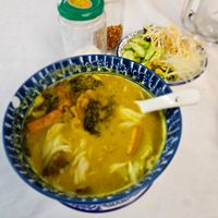 Breakfast curry at Magnolia Veggie Restaurant in Phnom Penh