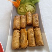 Fried spring rolls   at Magnolia Veggie Restaurant in Phnom Penh