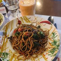 The noodle option with Soy sauce and vegetables    at 116 Créperie & Salade Bar in Agadir