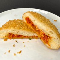 kimchi tofu pan (plated at home) at Umami Kushi in Seattle