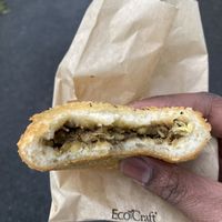 Lentil bun   at Umami Kushi in Seattle