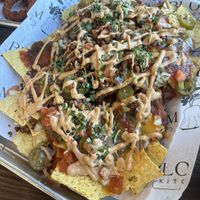Louded southwestern nachos at Bloom Kitchen & Co in Oxford