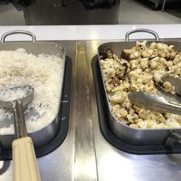 Jasmine rice and roasted cauliflower  at Carleton University - Vegan Bar in Ottawa