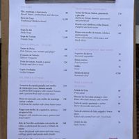 Dinner menu   at 1905 Zino's Palace in Ponta Do Sol