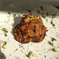 Vegan moussaka at La Capella in Sabadell