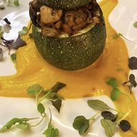 Calabacín relleno de Jackfruit  at La Capella in Sabadell