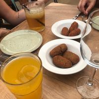 Croquetas at La Capella in Sabadell