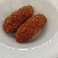 Croquetas de seitán at La Capella in Sabadell