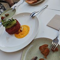 Lentil tartare at La Capella in Sabadell