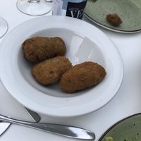 Croquetas de ceps  at La Capella in Sabadell