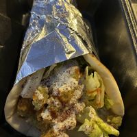 Falafel pita sandwich   at Hummus in Denver