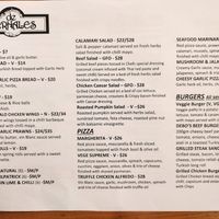 Menu 1 at De Bernales in Kalgoorlie