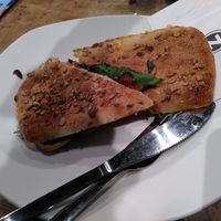 Sun-dried tomato toastie (October 2025) at Caffè Nero in Aberystwyth