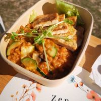 Kimchi Risotto with Tofu at Zen & Sprouts in Erskine