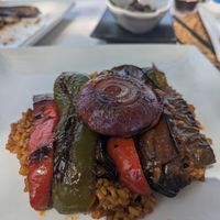 Paella after assembly at The Beach Ibiza in Ibiza