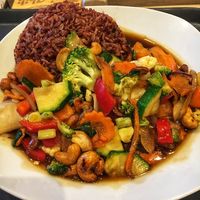 Rice wok with cashew at Thai Chili Wok Bar in Budapest