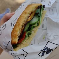 Tofu sandwich at Zona Bistro in Prague