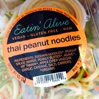 Raw noodles! at Kure Superfoods in Portland