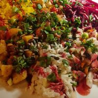 Hayat loves Hummus at NAHAR in Frankfurt