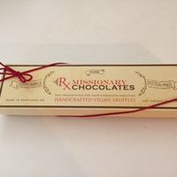 Five piece truffle box at Missionary Chocolates in Portland
