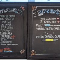 flavors at Missionary Chocolates in Portland