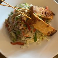 Thai noodle salad with tofuu  at Winberie's Restaurant & Bar in Princeton