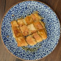 Bougatsa with Almond Cream and Maple Syrup at Phyllosophies in Crete