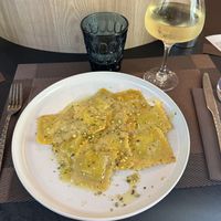Ravioli  at Bistrot Macro Vegan in Bergamo
