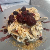 Pancakes with bueno creamm  at Yum Tree in Thessaloniki