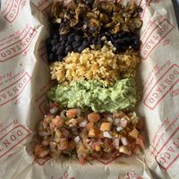 Vegan taco bowl   at Don Taco Taqueria in Bogota