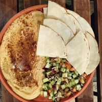 Hummus plate at Grains Plant-based Cafe in Puerto Princesa