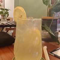 Fresh lemonade at Grains Plant-based Cafe in Puerto Princesa